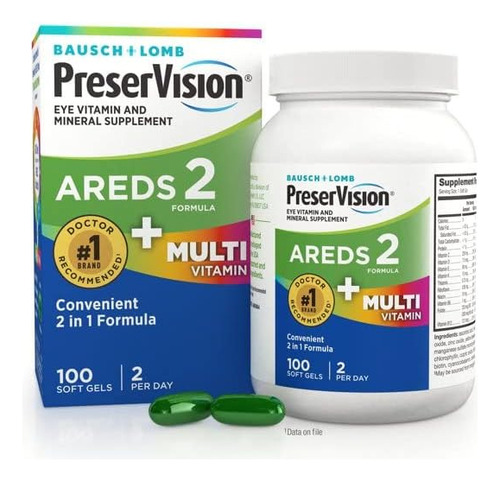 New Preservision Areds 2 Plus +multivitaminico Completo 2en1