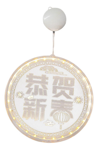 Luces Colgantes Con Ventosa, Decoración De Año Estilo B