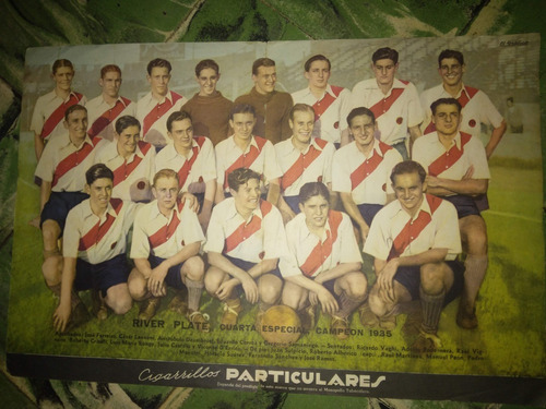 Lamina El Grafico Año 1935 - Equipo River Plate Campeon 