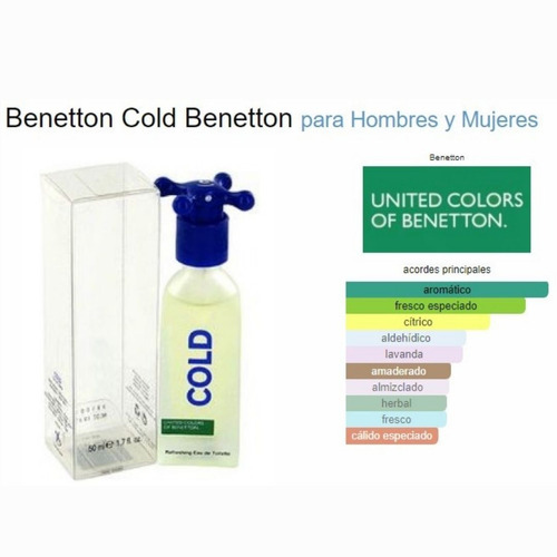 Imagen 2 de 3 de Perfume Benetton Cold Refresing Edt 100ml Caballero