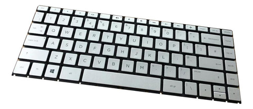 Conjunto De De Plateado En Inglés Para Portátil 14-ab010tx
