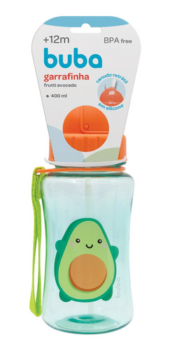 Imagem 3 de 6 de Garrafinha De Agua Infantil Com Canudo Retratil De Silicone