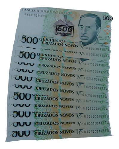 12 Cédulas: 500 Cruzados C/carimb Sequenciais - 1990 . (Usado)