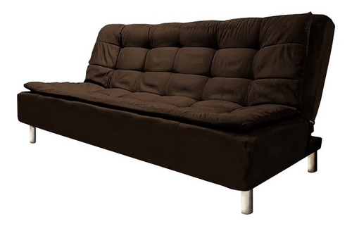  Sillones Sofas Salas Futon Ranger Suede Chocolate Muebles