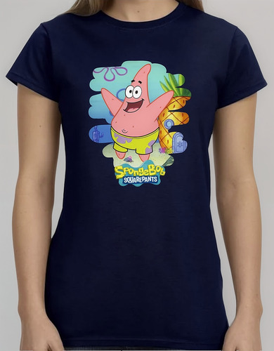 Playera Para Dama Patricio Bob Esponja