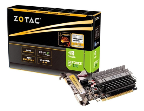 Zotac Geforce Gt 730 Zone Edition 4gb Ddr3 Pci Express 2.0 X