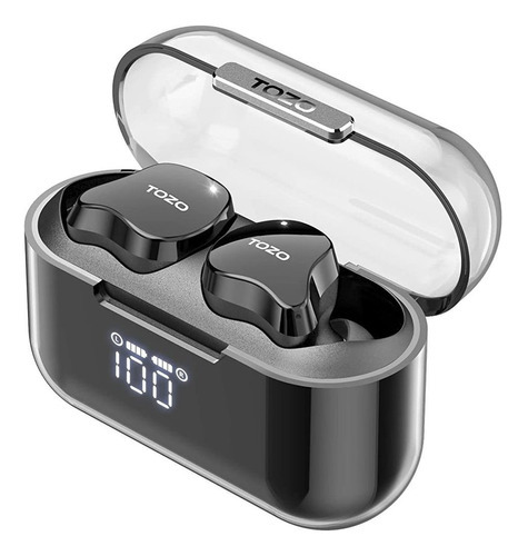 Tozo Crystal Buds Bluetooth 5.3 Auriculares Estéreo Ipx8 Con Color Black