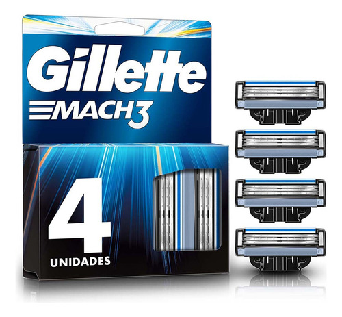 Repuestos para afeitar Gillette Mach 3 4 u