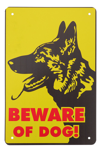 Señal De Advertencia Para Interiores Dog Sings Beware Of Dog