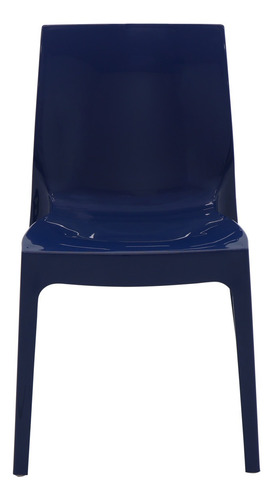Cadeira de jantar Tramontina Alice con brillo, estrutura de cor  azul-yale, 1 unidade