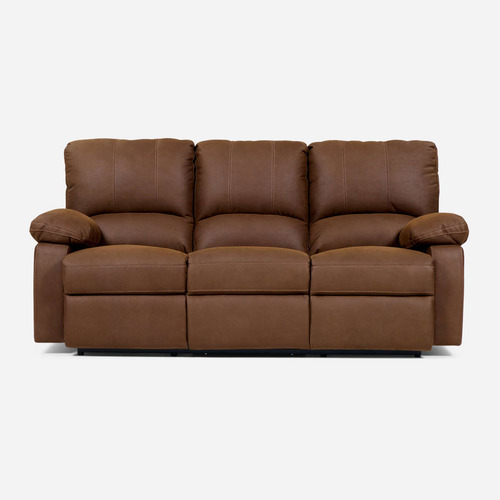 Set Sofá Reclinable 3 Cuerpos + 2 Bergere Archie Tela Café