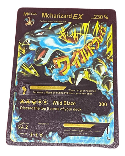 Carta Pokemon Negra En Inglés Alternativa Mcharizard Ex