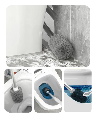 Escobilla De Baño En L Y Con 2 Cajas De Almacenamiento, Limp