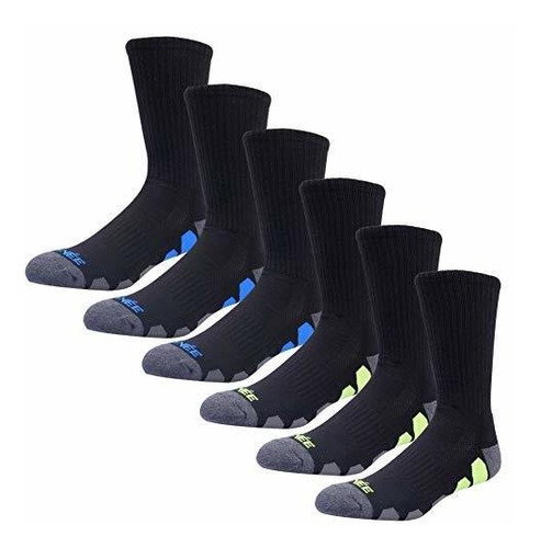 Joynée Mens Athletic Crew Socks With Cushion For Running And