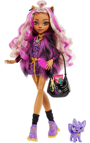 Monster High Doll, Clawdeen Wolf Con Accesorios Y Mascota