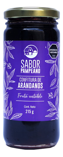 Confitura De Arándanos 215g - Sabor Pampeano