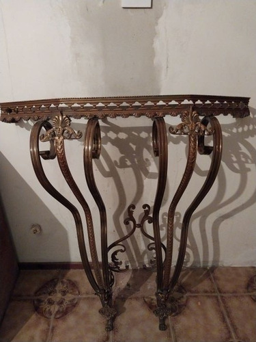 Antiguo Dresuar De Bronce Trabajado S/ Mármol Bronce (Usado)