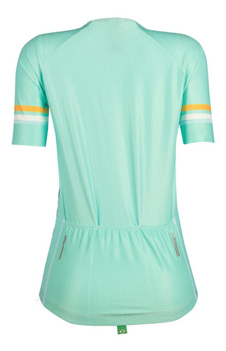 Imagem 2 de 6 de Camisa Ciclismo Feminina Mauro Ribeiro Flow Verde