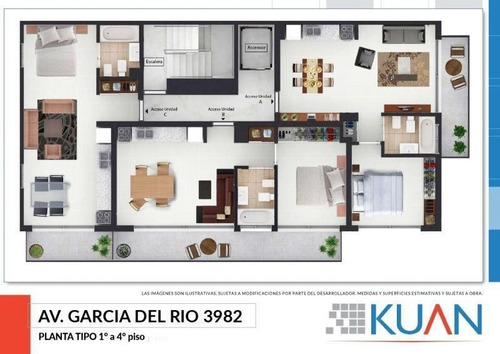 Imagen 4 de 15 de Venta - Depto 2amb Al Frente Con Balcón - Saavedra