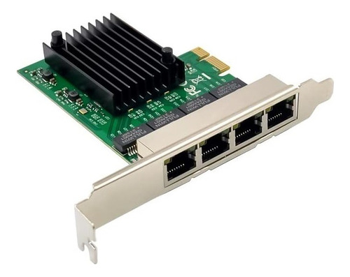Tarjeta De Red X-media Pci-e Express X1 4 Puertos Gigabit Lp