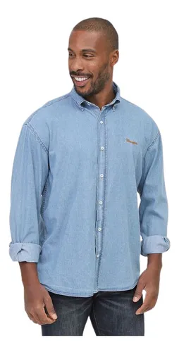 Camisa Wrangler Jeans Masc. M l Retro Urbano Original Wm9802