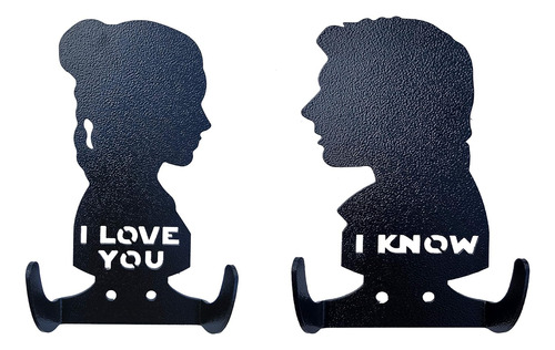 Ganchos De Pared Decorativos  I Love You I Know , Ganch...