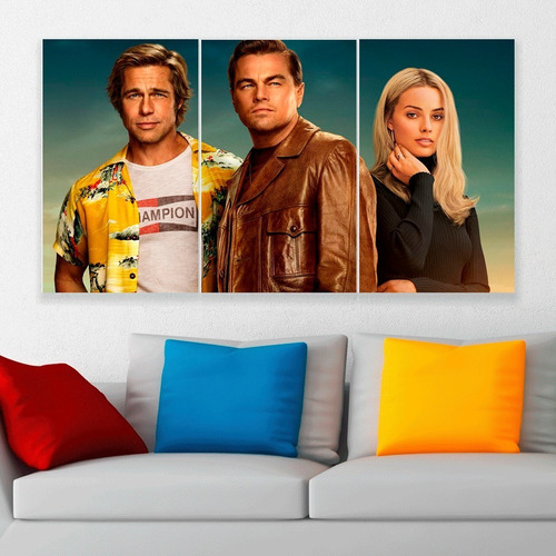 Cuadro Triptico Once Upon A Time In Hollywood Canvas Art