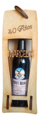 60 Cajitas Porta Fernet Souvenirs Caja Porta Vino Fibrofacil