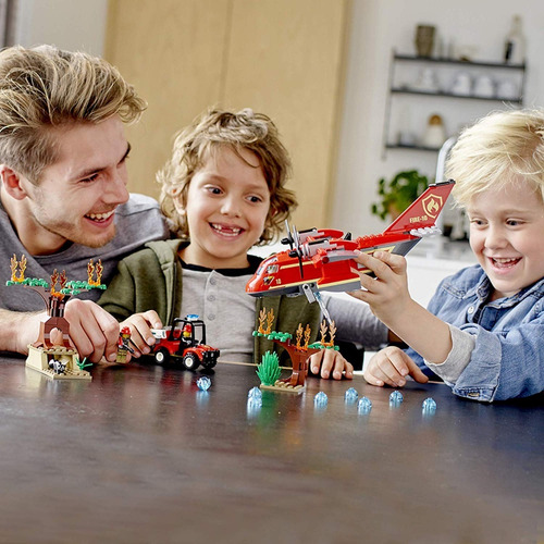 Set Lego City Avión Bomberos Equipo Rescate 363 Piezas 363