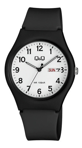 Reloj Q&q By Citizen Hombre Deportivo Fecha Negro 100m 