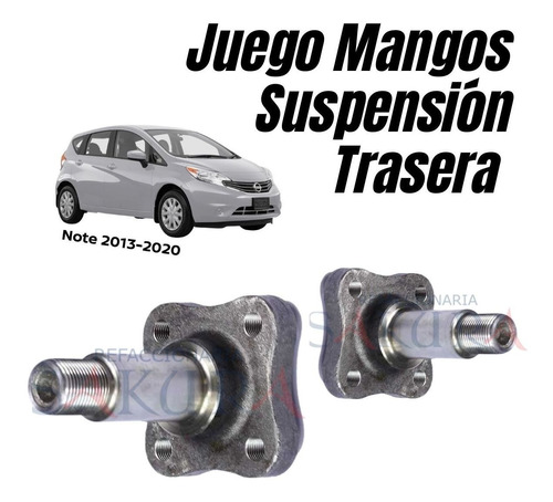 Par Mazas Ruedas Traseras Note 2019 Nissan Orig