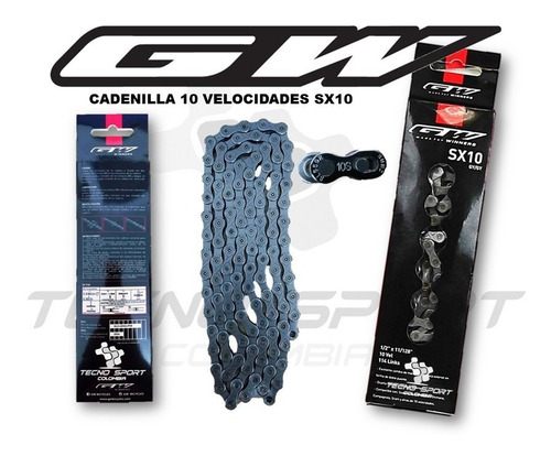 Cadenilla Gw Sx10 10v Cadena Bicicleta Montaña Y Ruta