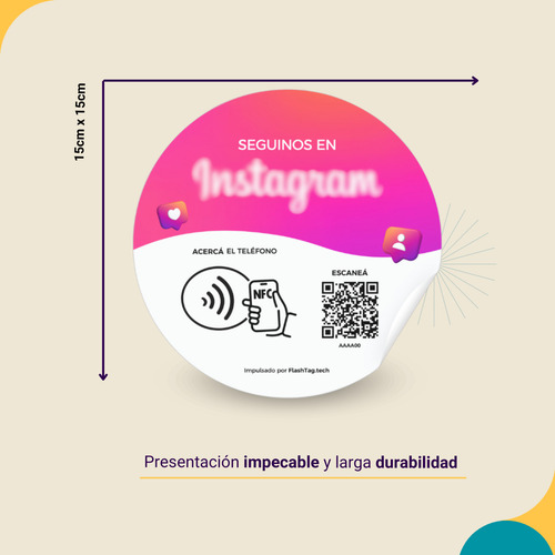 Sticker Bajo Vidrio - Calcomanias Google - Ig - Menú - Web
