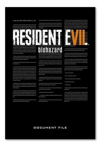 Resident Evil 7: Biohazard Document File