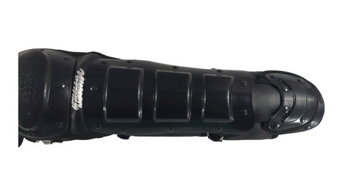Espinilleras De Béisbol Triple Protección Color Negra Radach