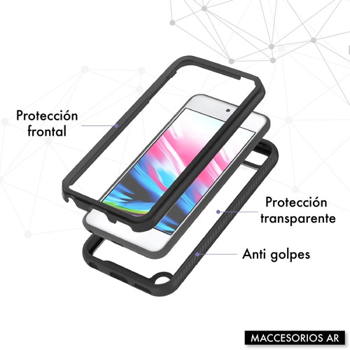 Imagen 7 de 10 de Funda Compatible iPod Touch Gen 5 - 6 - 7 - Doble Protección