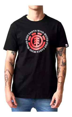 Element Seal Tee Negra Remera