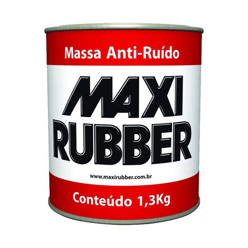 Massa Automotiva Anti-ruído 1,3kg Maxi Rubber