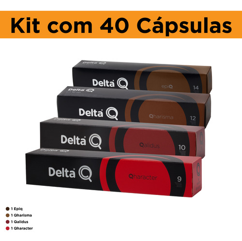 40 Cápsulas Para Cafeteira Delta Q Café Expresso