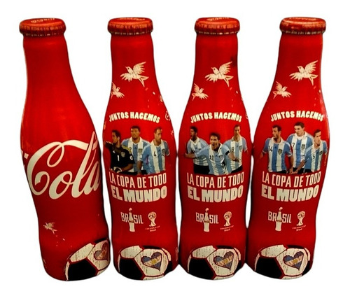 Coca Cola Lote Ed. Limitada Botellas Aluminio Mundial 2014  