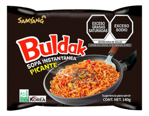 3 Pzas Sopa Instantánea Samyang Pollo Picante 140 G