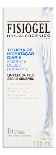 Sabonete líquido Fisiogel Terapia de Hidratação Diária Hidratante em líquido 150 ml