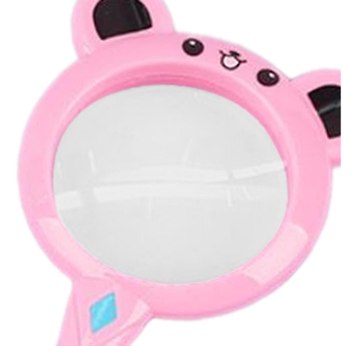 Lupa Infantil, Lupa De Vidro De Leitura, Brinquedo De Rosa
