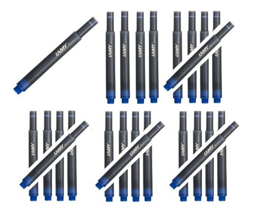 Tinta Lamy T10 Azul 25 Unidades Original Aleman