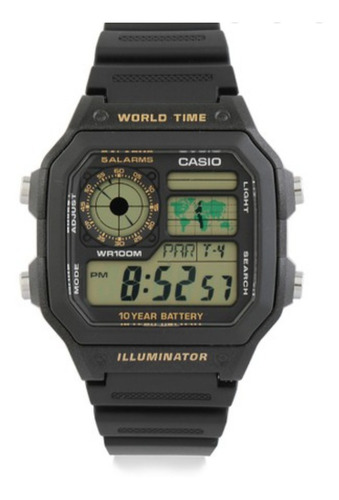 Reloj Casio Ae1200w-1b Sumergible 100m Somos Tienda | Mercado Libre