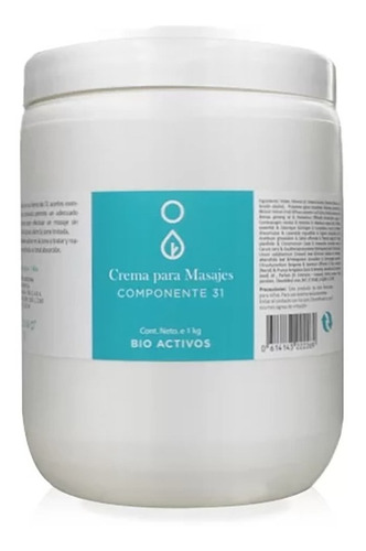 Crema Para Masajes Icono Componente 31 Relajante 1kg