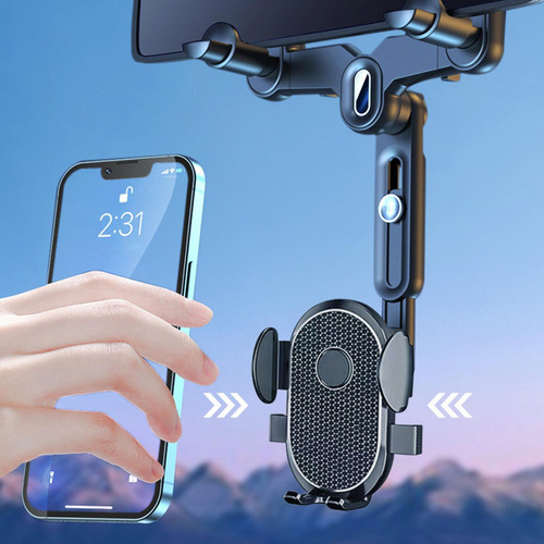 Soporte Para Teléfono Con Espejo Para Automóvil Soporte Para