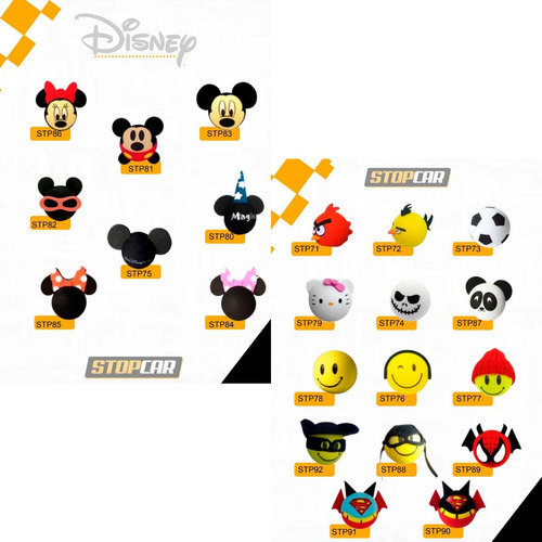 Imagem 8 de 10 de Ponteira Bola Bolinha Enfeite De Antena Mickey Minie 1ºlinha
