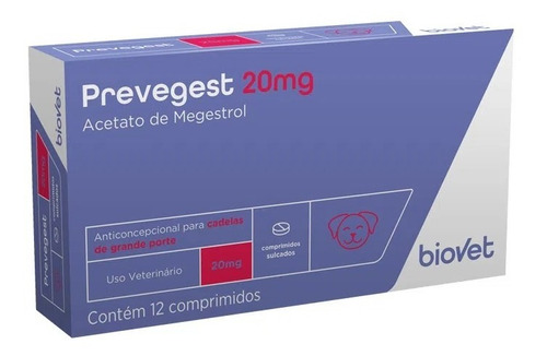 Preve Gest 20 Mg 12 Comprimidos  Biovet