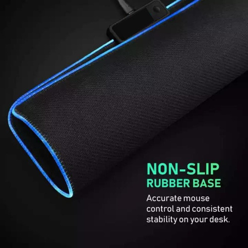 Imagen 8 de 9 de Mouse Pad Rgb Gamer Para Computadoras Laptop Escritorio